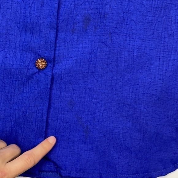 Vintage Jordana Royal Crown Button Down Long Sleeve Blouse Small - Picture 13 of 13
